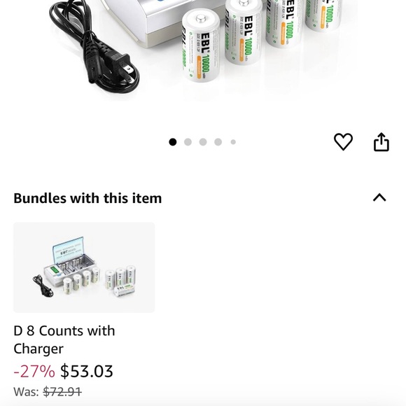 D rechargeable battery set - Picture 4 of 4